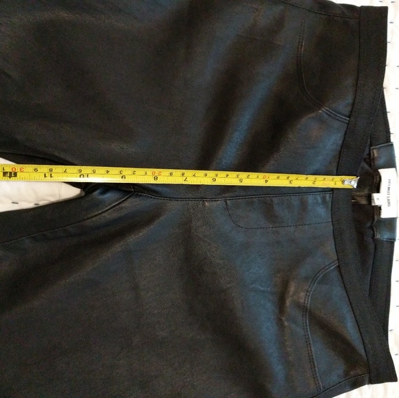 Helmut Lang Plonge Leather Leggings Pant Black - Picture 4 of 7
